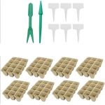 8 Piece Biodegradable Paper Pulp Seed Starter Pots