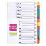 Simple Cho File Dividers 12 Tab