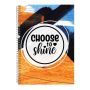 Shine A4 Notebook Spiral Lined Motivational Sayings Graphic Notepad GIFT236