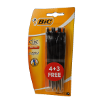 Bic Click Med Pens Black 4 Plus 3