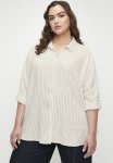 Cotton On Plus Haven Long Sleeve Shirt-dahna Pinstripe