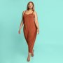 Plus Size Joy & Ash Drapey Jumpsuit With Mask - Rust