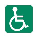Allocated To Or Accessible To Wheelchair Safety Sign GA22