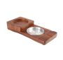 - Wooden Cigar Ashtray With Whisky Cup Holder Tray