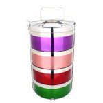 Stainless Steel Single Wall Lunch Box With Lock