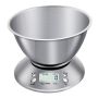 Aaa Battery Operated Digital Silver Kitchen Scale 0G/5000G