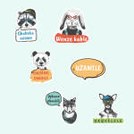 Woodland Creatures Merit Labels - Zulu