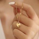 Heart Shaped Pendant Necklace Adjustable Clothing Accessories Girls Jewelry Gift