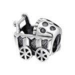 A208-C5603 - 925 Sterling Silver Baby Carriage Charm European Charm Bead