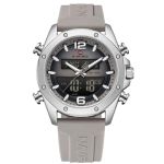 Shadow Command Dual-display Watch - Silver And Black