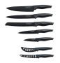 7-PIECE Marble Coating Knife Set - Black