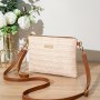 Relaxing Straw Crossbody Bag - Lightweight Zip Closure And Adjustable Strap - Perfect For Beach Travel And Everyday Wear