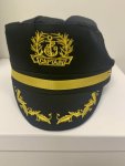 Sailor Captain Hat Full Black