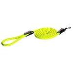 Rogz Rope Medium Lead Dayglo Yellow Reflective Waggs Pet Shop