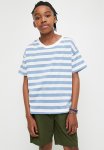 PoP Candy Striped Tee-blue & White