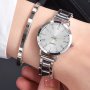 1PC/2PCS Round Quartz Watches Zinc Alloy Strap Zinc Alloy Pointer Zinc Alloy Dial And Bracelet Valentine's Day Gift For Women