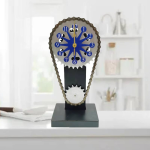 Simple Housewarebattery-powered Rotating Gear Clock - Blue
