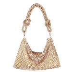 Rhinestone Purse Sparkly Evening Bag Silver Clutch Purses For Women Evening Cross Body Handbags For Party Prom Club Wedding