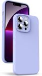 Liquid Silicone Back Case Compatible With Iphone 13 Pro-purple