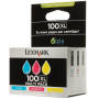 Lexmark Cartridge No. 100xl - High Yield - Yellow Cyan Magenta - Original - Ink Cartridge - Lrp