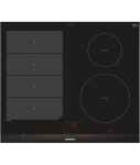 Siemens EX675LEC1E IQ700 600MM Black 4-PLATE Flex Induction Hob