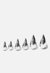 Tear Drop Stud Earring Multipack - Silver