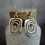 Swirl Drop Earrings Vintage Statement Dangle Earrings For Women Party Fashion Accessories