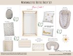 Cot Duvet Bedding Minimalistic Rustic Daisy Set