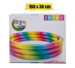 Intex Pool Rainbow Ombre 3 Ring 168X38CM