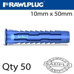 Universal Nylon Plug X10MMX50MM X50-BOX