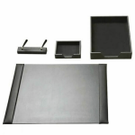 Full Exec Leather Desk Set – LEA651BL
