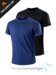 2-PIECE Set Quick-drying Men's Running Casual Fitness Sports Clothes Quick-drying Fitness Suit Compression T-Shirt Short-sleeved