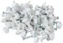 Noble Round Cable Clips 12MM White 100 Pieces Per -