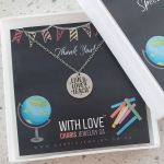 G58 - Live Love Teach Teachers Gift Necklace In Gift Stainless Steel