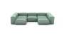 U-shape Sofa - Velvet - Mint - 314CM X 199CM