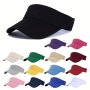 2023 New Empty Top Hat Men's And Women's Big Head Circumference Peaked Cap Sun Protection Sun Visor Summer Face Small Baseball Cap