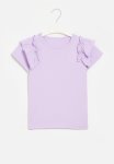 PoP Candy Frilled Sleeve Tee - Lilac