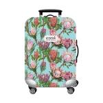 Printed Luggage Protector - Pink Protea - XL