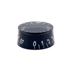 Cyberdyne CZK-1119 Guitar Knob Transparent Black Plastic