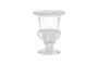 Crystal Decorative Round Urn/flower Vase On Foot For Home Decor & Gift