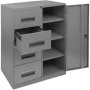 Steel Office Filing Cabinet And Cupboard 4 Drawer File 90 X 63 X 132 Cm FC44-GREY
