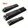 3PCS Stainless Steel Nail Clipper Set - Precision Trimming For Fingernails & Toenails Fragrance-free