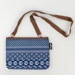 Shwe Crossbody Bag - Blue Pattern Stripe