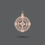Gold Compass Pendant