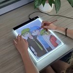 LED Drawing Copy Board Kids Toy To Draw 3 Level Dimmable Painting Tablet A5 Size Light Pad Children Learning Educational Game Ch