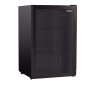 Husky - 130L Under-counter Beverage Cooler - Glass Door - Black