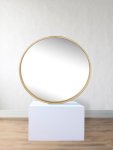 Round Wall Mirror Gold 120CM