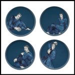 Carrol Boyes Dinner Plate Set Indigo Blues Stoneware