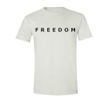 Freedom Shirt Simple Freedom Text T Shirt For Men & Women Patriotic Men's Tshirts Graphic Tee White Small