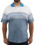 Mens Printed Dri Fit Golfer - 10XL / Wht/teal
